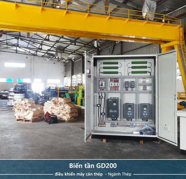 Công ty Tự động hóa Hoàng Gia HGA cung cấp biến tần GD200A điều khiển máy cán thép - Ngành Thép