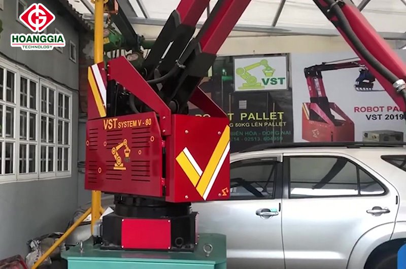 Lắp đặt Servo DA200 cho robot xếp bao lên pallet