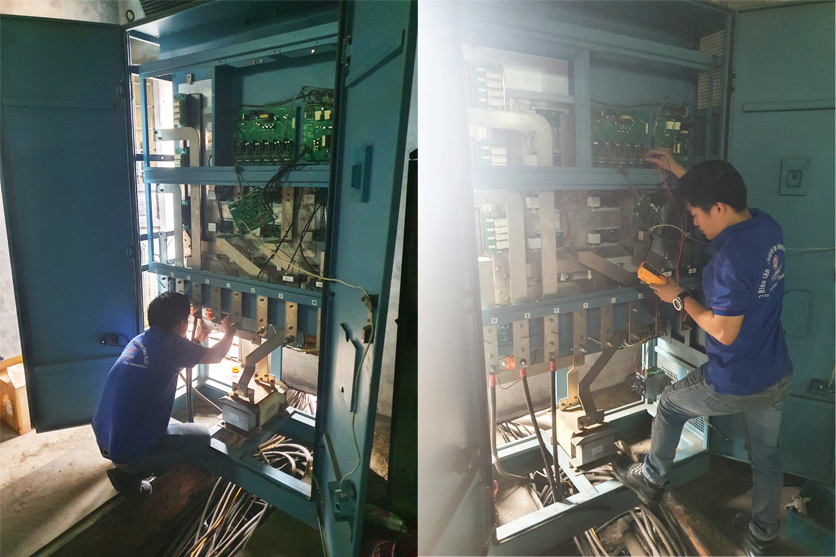 Sửa chữa biến tần Eura tại công ty thép Nhật Phát 