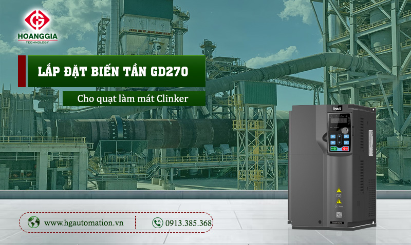 Lắp đặt biến tần INVT GD270 điều khiển quạt làm mát clinker tại nhà máy xi măng 