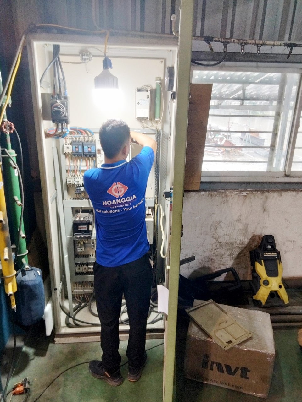 Lắp đặt biến tần INVT thay thế cho biến tần Mitsubishi chạy cho ứng dụng Turning Rolls