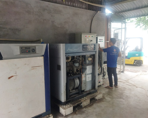 lắp đặt tủ điện cho máy nén khí