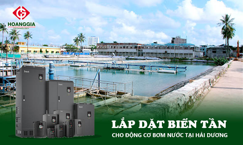 Lắp đặt biến tần cho nhà máy nước tại Hải Dương 