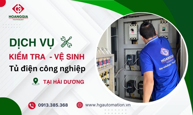 Kiểm tra vệ sinh tủ điện công nghiệp tại Hải Dương 