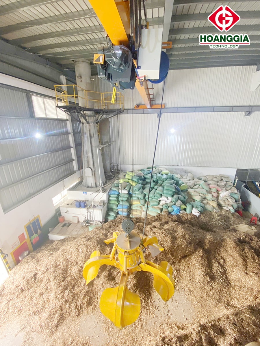 Lắp đặt biến tần INVT cho cẩu trục gầu ngoạm