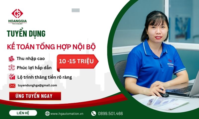 Tuyển dụng Nhân viên kế toán tổng hợp nội bộ 