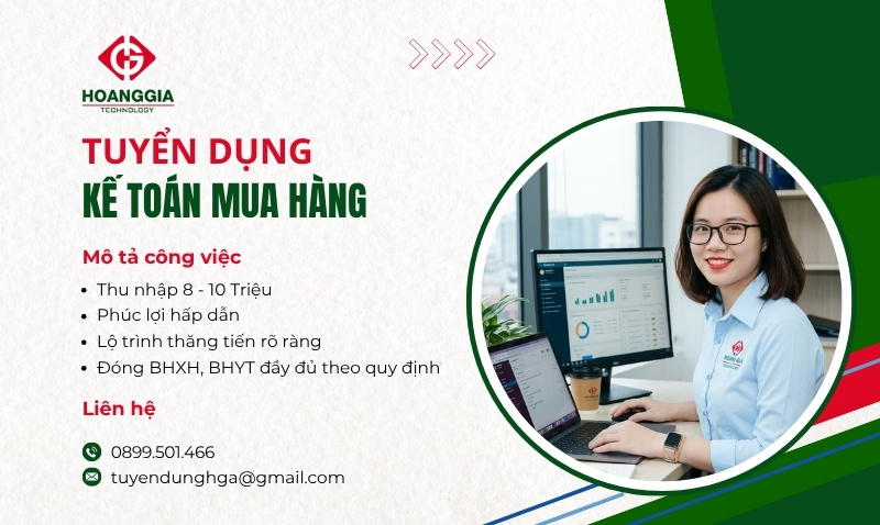 Tuyển dụng nhân viên kế toán mua hàng