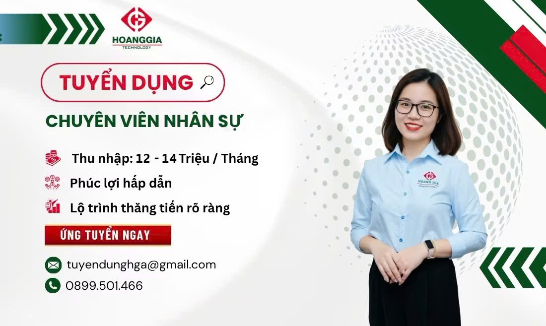 Tuyển dụng Chuyên Viên Nhân Sự
