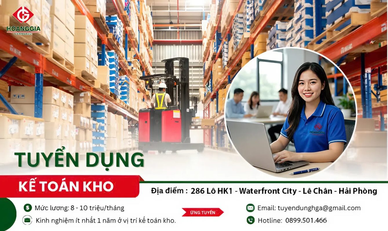 TUYỂN DỤNG NHÂN VIÊN KẾ TOÁN KHO